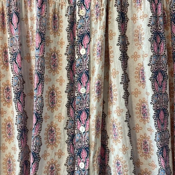 Jane + Delaney Button-Up Boho Blouse Top‎ XL - Picture 4 of 10